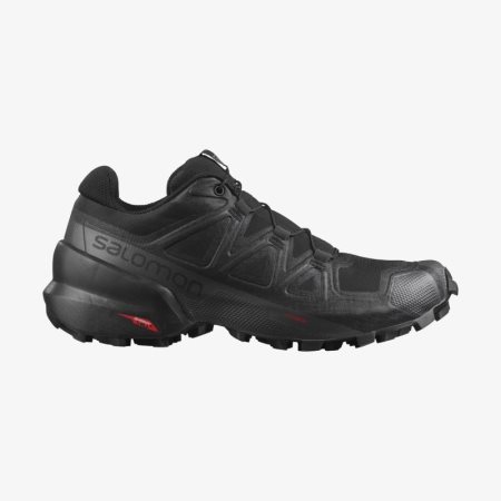 Salomon SPEEDCROSS 5 Womens Trail Running Shoes Black UK BFIH